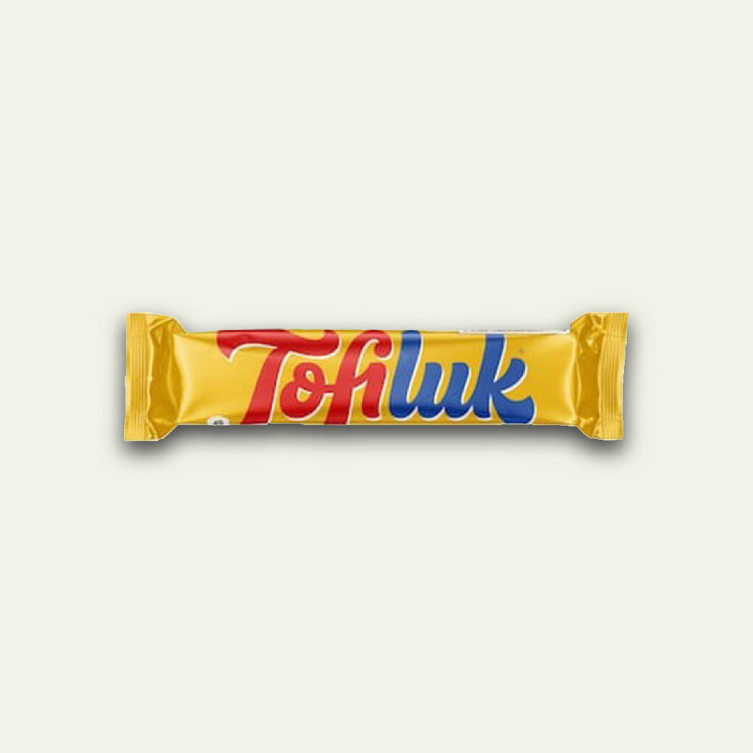 Gandour Tofiluk Biscuit Bar Enrobed in Caramel and Milk Chocolate Sensation, 10g Pack of 48
