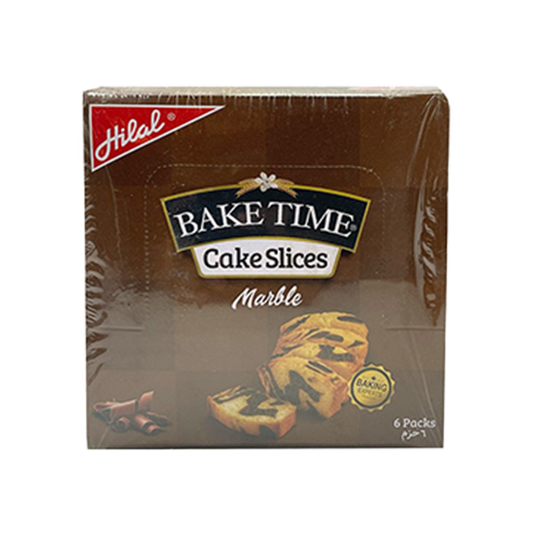 Hilal Bake Time Cake Bar Marble 6 Packs