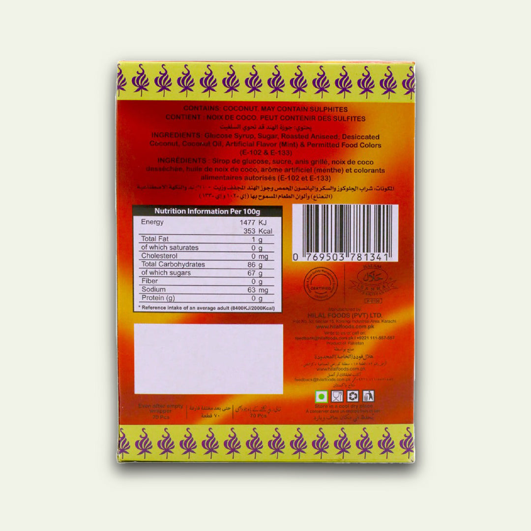 Hilal Pan Pasand Candy 70Pcs Box