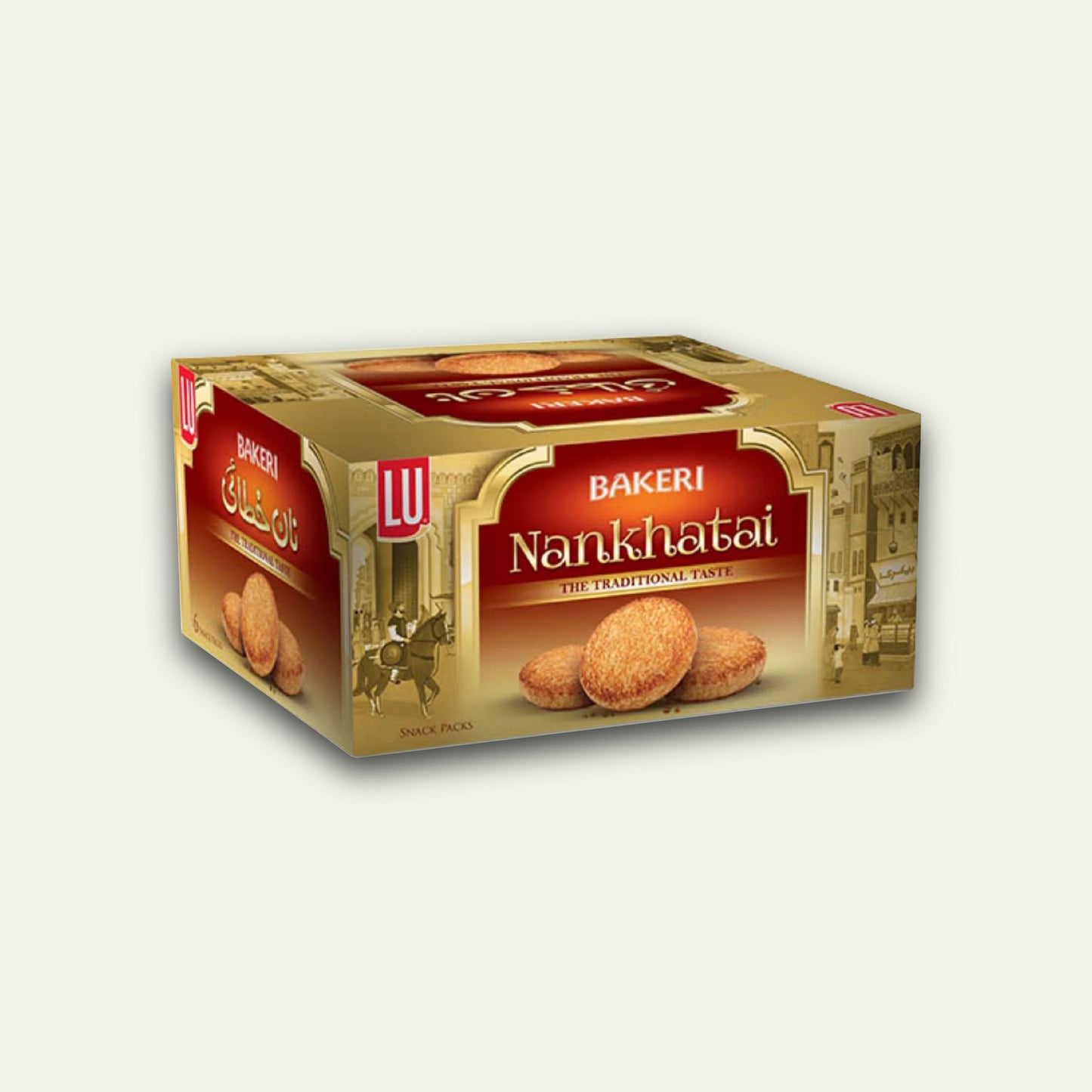 LU Bakeri Nan Khatai Biscuits Snack Pack 8Pcs Box