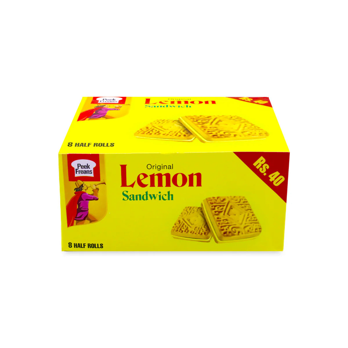 Peek Freans Lemon Sandwich Biscuits Half Roll 6's