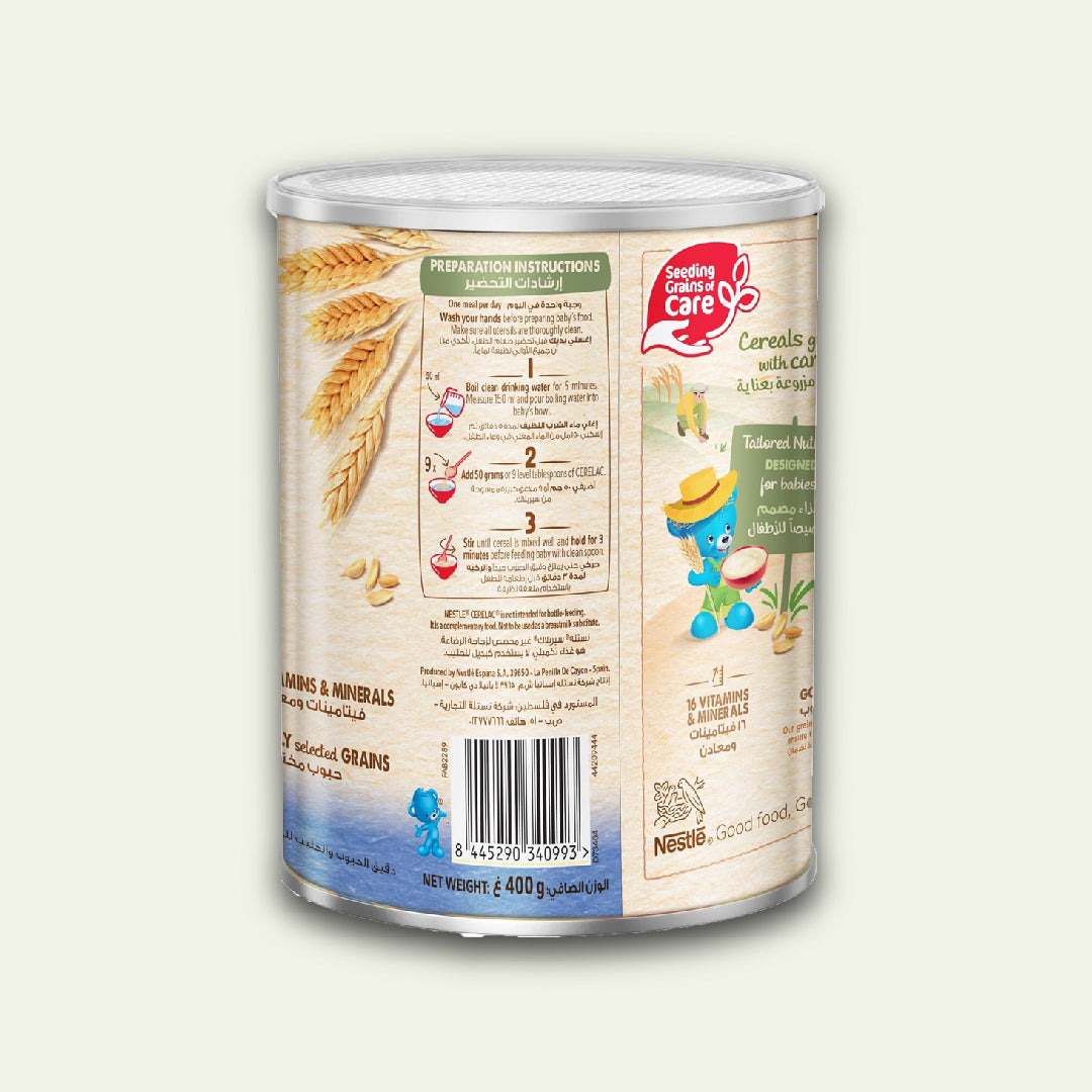Nestle Cerelac Infant Cereals With Iron + Wheat From 6 Months 400g