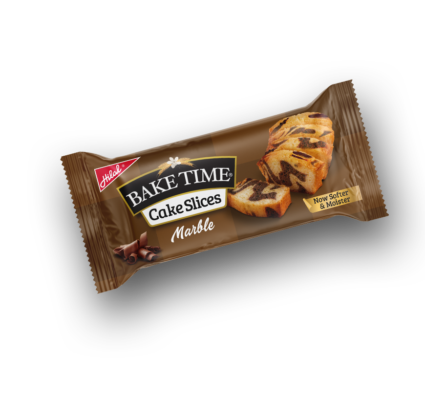 Hilal Bake Time Cake Bar Marble 6 Packs