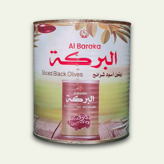 Al Baraka Sliced Black Olives 3.3kg