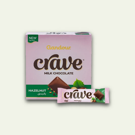 Crave Hazelnut Chocolate Bar, 32g x 12