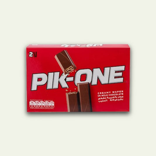 Gandour Pik-One 2 Finger Creamy Wafer in Milk Chocolate, 15.5g Pack of 15