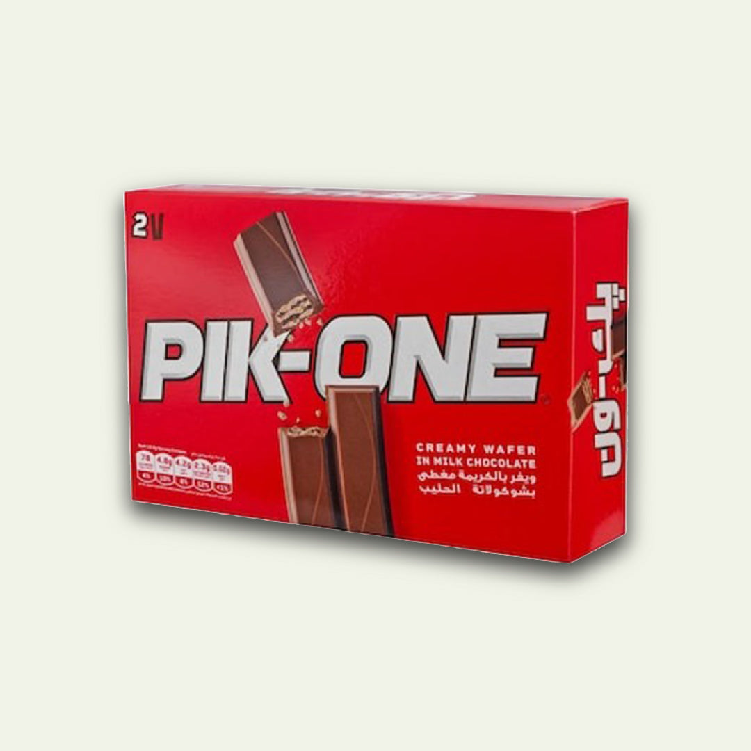 Gandour Pik-One 2 Finger Creamy Wafer in Milk Chocolate, 15.5g Pack of 15