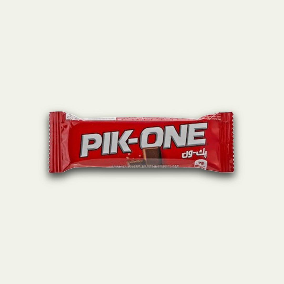 Gandour Pik-One 2 Finger Creamy Wafer in Milk Chocolate, 15.5g Pack of 15