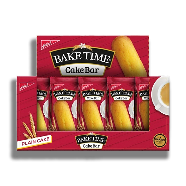 Bake Time Plain Cake Bar 33 gr (Pack Of 10)