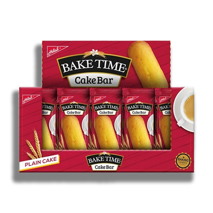 Bake Time Plain Cake Bar 33 gr (Pack Of 10)