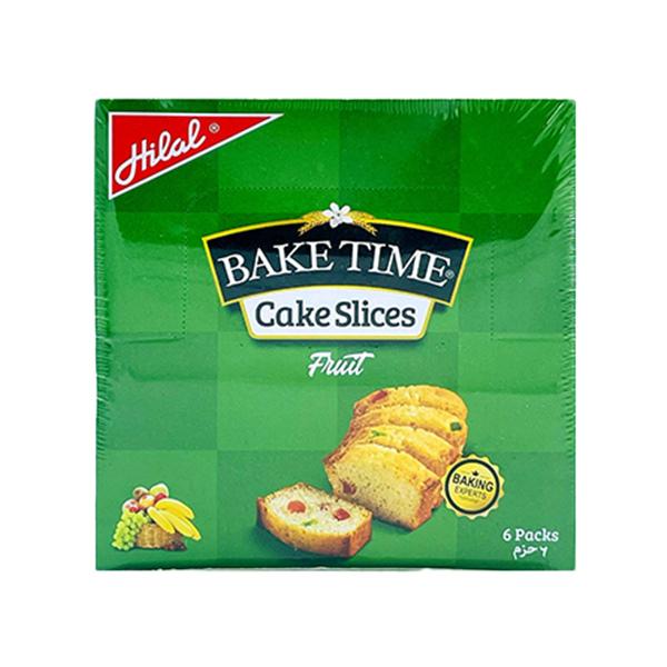 Hilal Bake Time Cake Slice Fruit 6Pcs Box