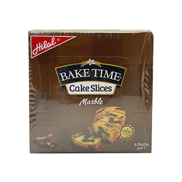 Hilal Bake Time Cake Bar Marble 6 Packs