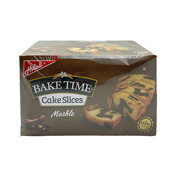 Hilal Bake Time Cake Bar Marble 6 Packs