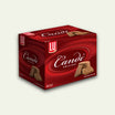 A box of LU Candi Original Carmalized Biscuits, containing 8 pieces. The box is red with images of the biscuits on the front.