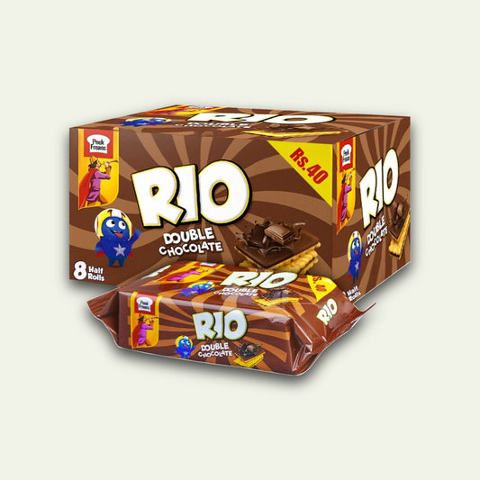 Peek Freans Rio Double Choco Half Roll 8Pcs Box