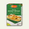 Packaging of Shan Special Bombay Biryani Recipe and Seasoning Mix, showing the product name and an image of prepared biryani.